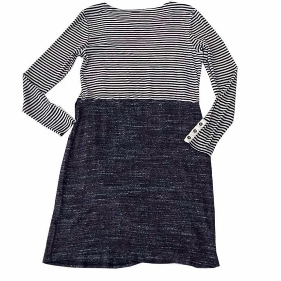 Anthropologie Dolan Left Coast Collection Blue Striped Dress Tulip Skirt Small - Picture 7 of 7